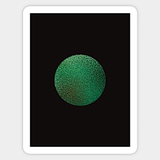 Green Galaxy Moon Sticker